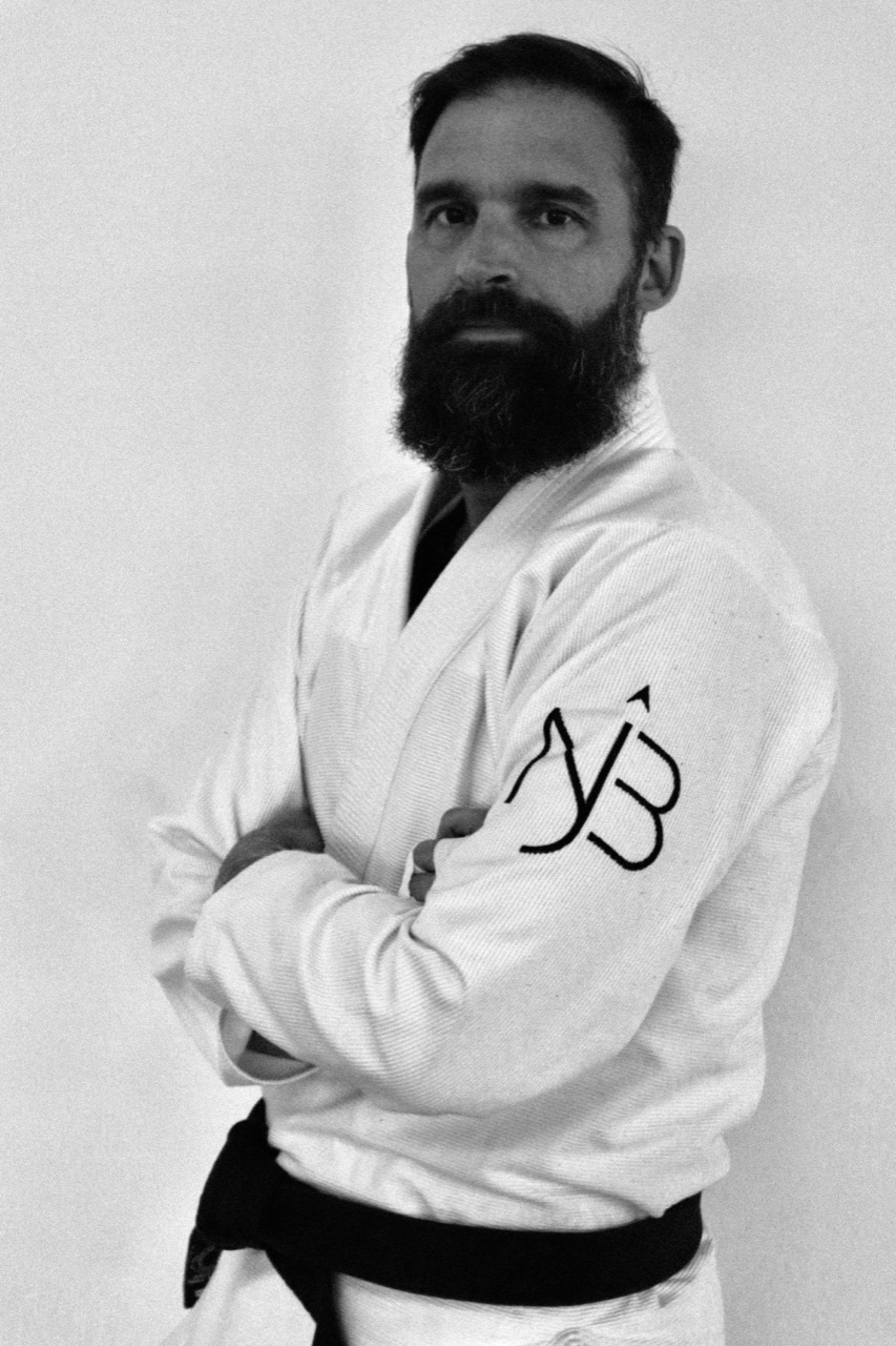 Professor Dave Bedard wearing a white gi and black belt
